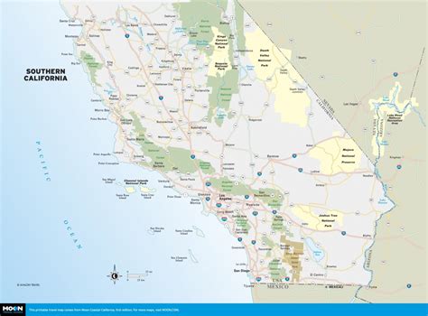 Southern California Freeway Map Touran Beaches Printable Travel Maps