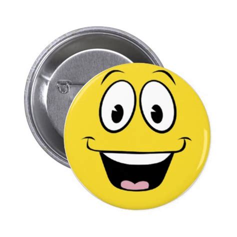 Super Smiley Face Pinback Buttons Zazzle