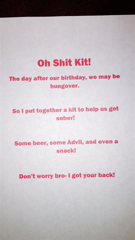 Pin On 21st Birthday Oh Shit Kit