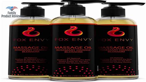 fox envy massage oil for women men and couples vanilla scented sensual oil with coconut oil