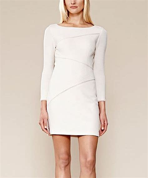 Look At This Julia Jordan Ivory Diagonal Boat Neck Dress On Zulily Today Boat Neck Dress