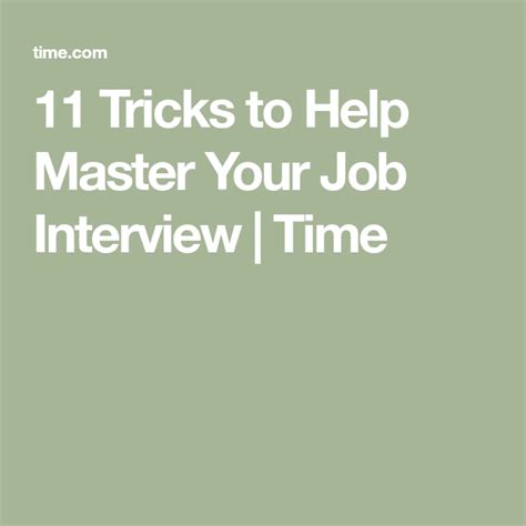 11 Tips To Ace Your Next Job Interview Job Interview Interview Job