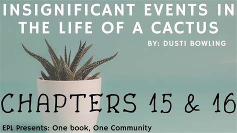 Feel free to post any comments about this torrent, including links to subtitle, samples, screenshots, or any other relevant information, watch insignificant events in the life of a cactus online free full movies like 123movies. Insignificant Events in the Life of a Cactus: Chapters 15 ...