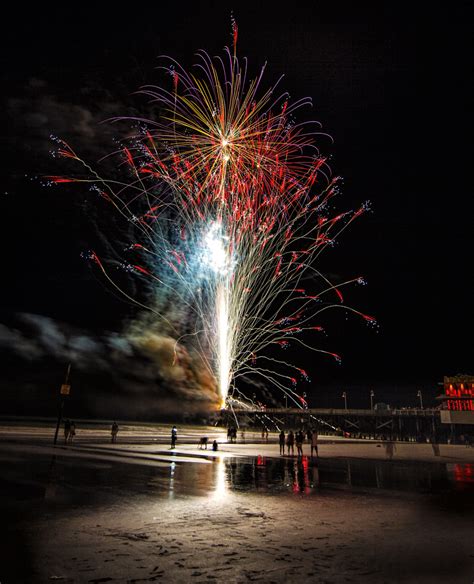 Fireworks Fireworks At The Boardwalk At Daytona Beach Fl Mark