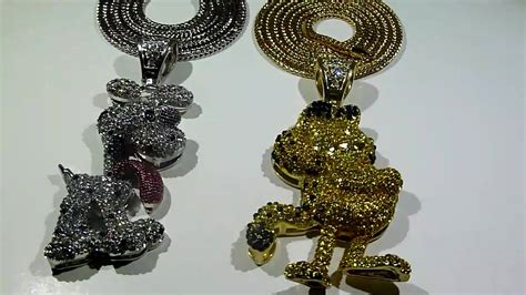 Soldcombo Odie And Garfield Pendants Wfranco Chains Lab Made