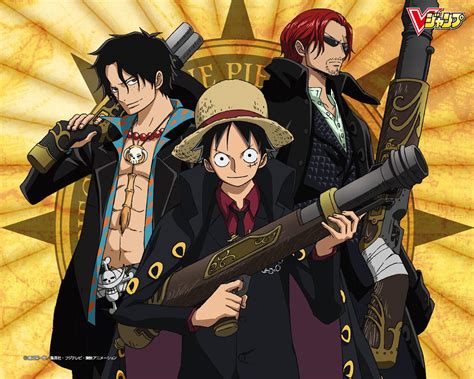 Luffy, original wallpaper dimensions is 1399x781px, file original wallpaper info: *Ace*Luffy*shanks* - One Piece Wallpaper (33989277) - Fanpop