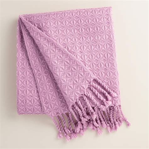 Maybe you would like to learn more about one of these? Lilac Diamond Fringe Throw | Pink throw blanket ...