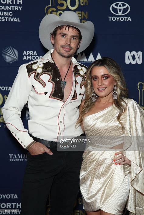 Jesse Anderson And Kirsty Lee Akers Attend The 2022 Golden Guitar News Photo Getty Images