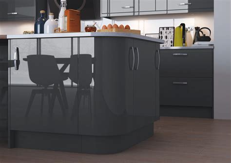 New High Gloss Vivo Anthracite Kitchen Doors And Drawer Fronts Ebay