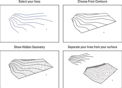 How To Model Terrain From Contour Lines In Sketchup Dummies