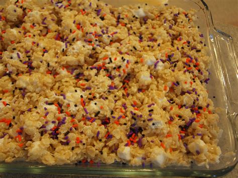 Dishin It Out Rice Krispie Treats With Sprinkles Of Course
