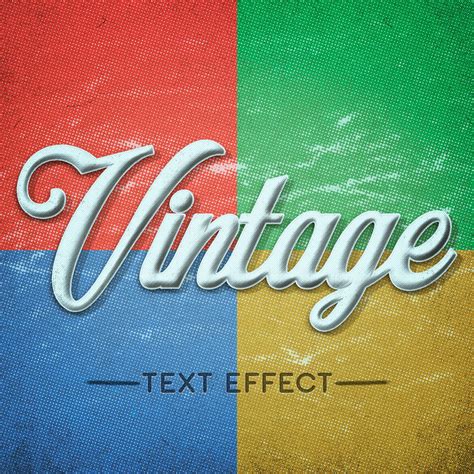How To Create A Retro Vintage Text Effect In Photoshop Rada