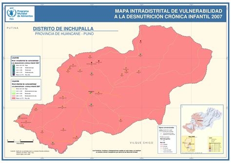 Mapa Vulnerabilidad Dnc Inchupalla Huancane Puno By World Food