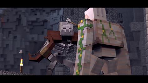 Mutant Skeleton Vs Iron Golem Minecraft Animation Youtube