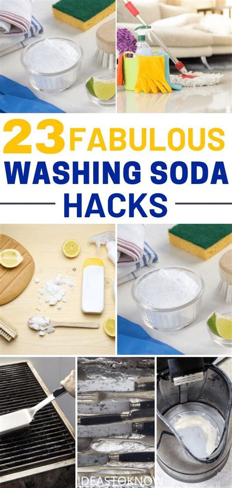 23 Clever Uses Of Washing Soda Washing Soda Diy Cleaning Solution