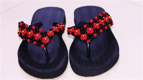 beautiful beaded slippers and sandals diy tutorials beadedslippers youtube