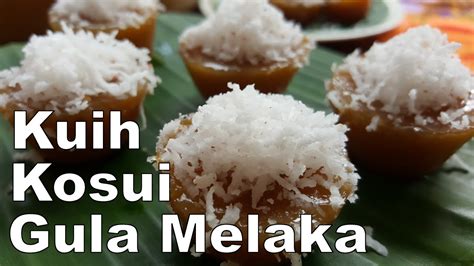 If palm sugar is hard to find, molasses may be substituted. Kuih kosui Gula Melaka 2019 - YouTube