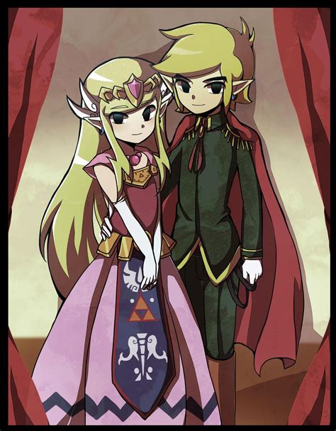 The Royal Couple Based On The Wind Waker Awe Zelda Tetra And Link All Grown Up Have