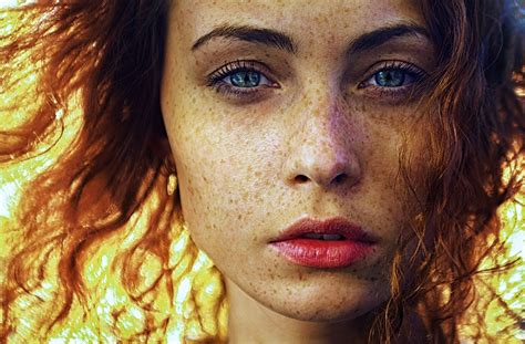 Freckles By Darya Chacheva On Px Girl With Curly Hair Sunlight