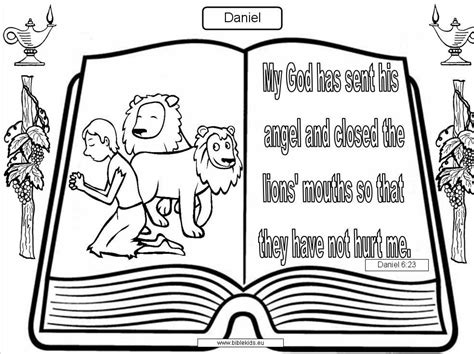 Daniel And The Lions Den Coloring Sheet Coloring Home