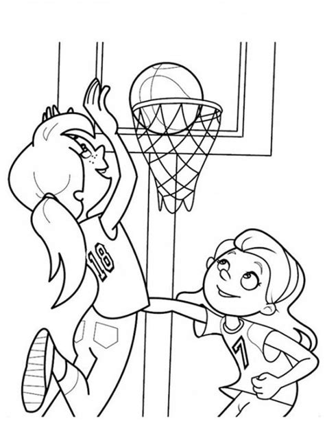 Netball Sketch Girls Vector Drawing Clipart Sketches Paintingvalley