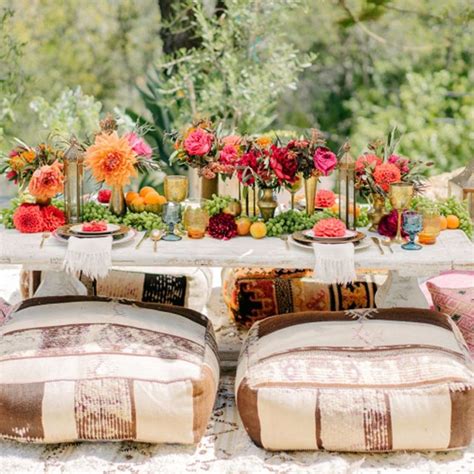 Love Outdoor Lounging This New Boho Party Trend Is For You Brit Co
