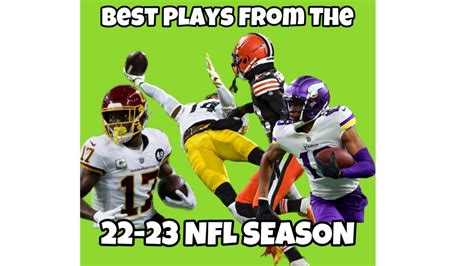 Best Plays Of The 22 23 Nfl Regular Season Pt1 Youtube