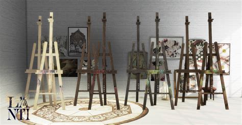 Sims 4 Functional Easels By Lanti Sims 4 Sims Sims 4 Studio