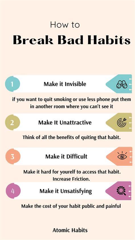 How To Break Bad Habits Tips How To Change A Habit How To Stop A