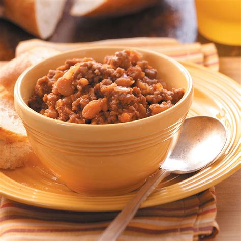 Press the saute button on your instant pot, and add the bacon. Ground Beef Baked Beans Recipe: How to Make It | Taste of Home