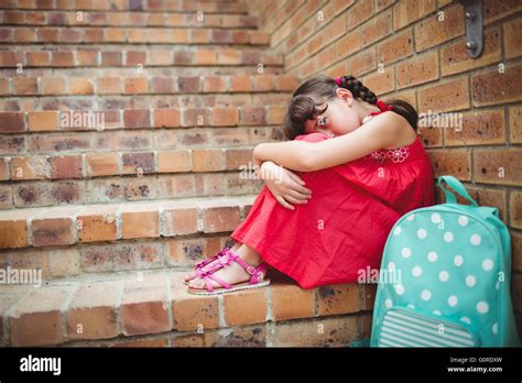 Primary School Student Girl Sad Hi Res Stock Photography And Images Alamy