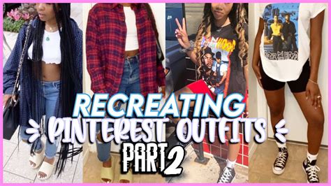 Recreating Pinterest Outfits Pt2 Somewhat Streetwear Edition