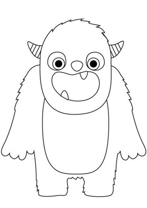 Printable Cute Monster Coloring Pages