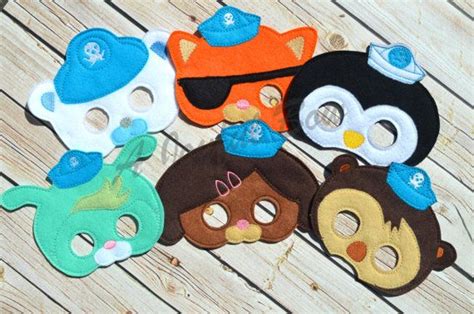 Octonauts Inspired Masksplease Note The Shipping Time Frame