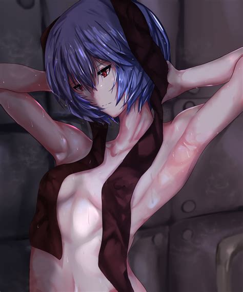 Tomodachi Tomofanart Ayanami Rei Absurdres Highres Tagme Armpits Arms Up Image View