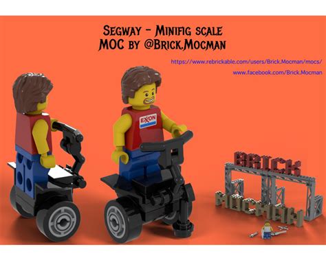 Lego Moc Segway Minifig Scale Free By Brickmocman Rebrickable