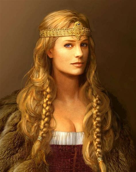 queen of hrothgar portrait viking woman vikings