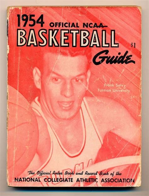 Official Basketball Guide 1954 Ncaafrank Selvyfurman Universitycover