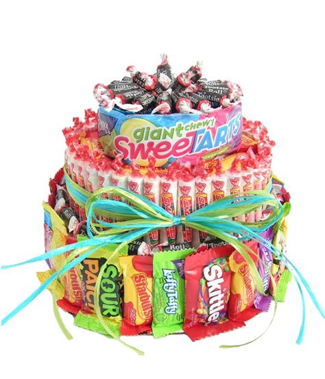 Gifts to be delivered for birthday. The Ultimate Candy Birthday Cake at From You Flowers