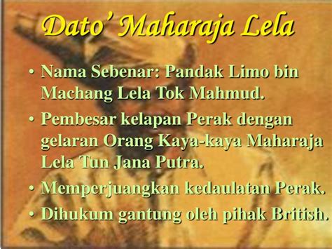 Kubu dato' maharaja lela terletak lebih kurang 150 meter daripada tebing sungai perak. PPT - Ahli Kumpulan: Chang Wei Wen Eow Ian Lam Jeng Hwan ...