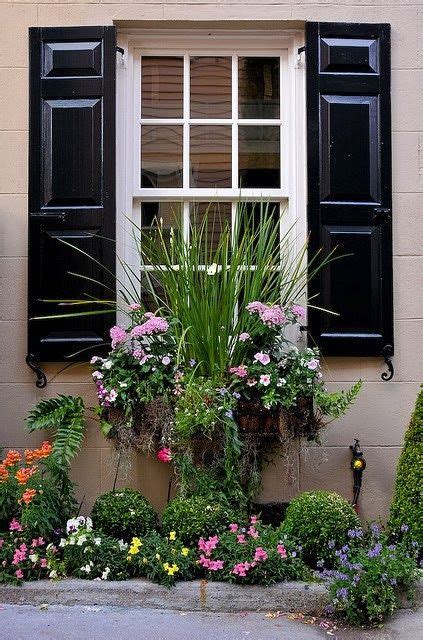Growneer 3 packs 17 x 7.2 x 6.7 inches green flower window boxes plastic vegetable planters with 15 pcs plant labels, for windowsill, patio, garden, home décor, porch, yard. Container Gardens | Window box, Garden windows, Green shutters