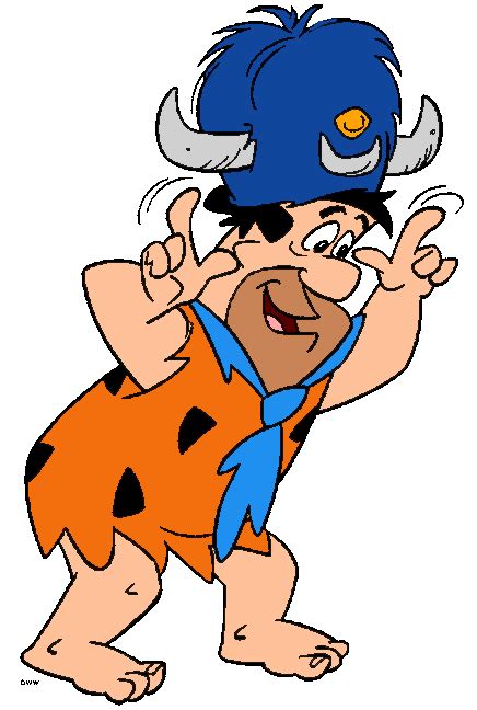 Fred Flintstone In His Water Buffalo Hat Favorite Cartoon Character