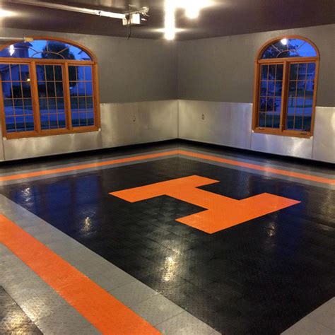 Clean, measure, place, trim and enjoy!â no glue or adhesives necessary. EAGLE PRO Garage Floor Tiles - High Quality Flooring for Showrooms, Gyms, Events, Sheds, Workshops