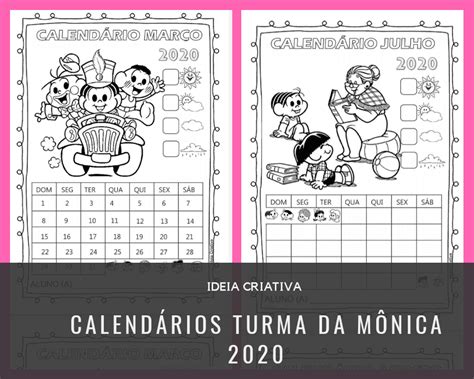 Jump to navigation jump to search. Calendários 2020 Turma da Mônica para imprimir e colorir ...