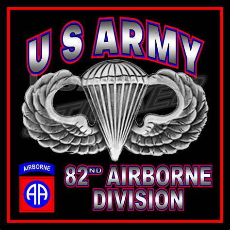 Us Army 82nd Airborne Division Jump Wings Sticker Item Ar 183
