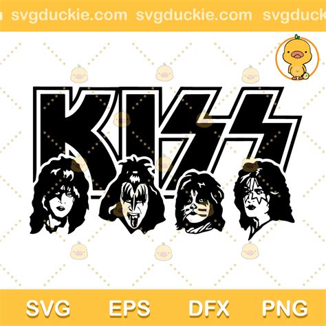 Kiss Rock Band Svg Kiss Band Svg Kiss Band Text Svg