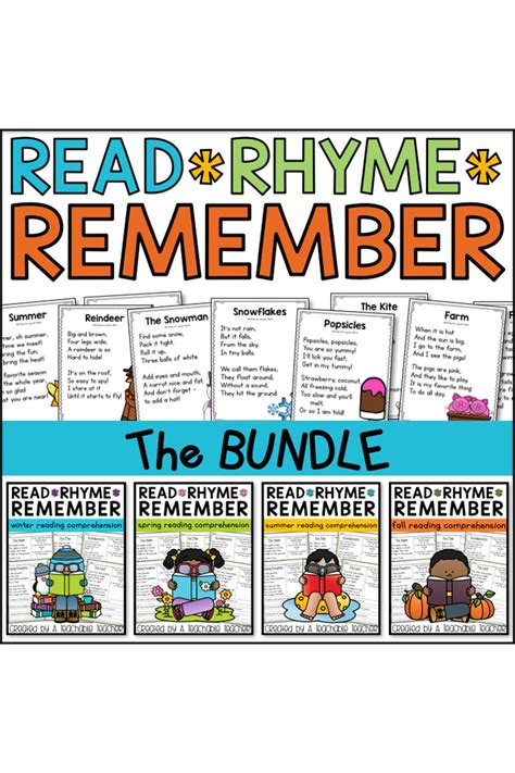 Read Rhyme Remember Bundle A Teachable Teacher