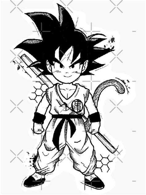Pegatina Goku Logo Dbz En Vinilo Alta Calidad Diferen