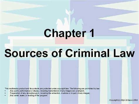 Chapter 1 Sources Of Criminal Law This Multimedia