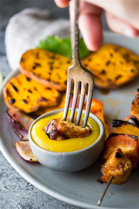Here's a lime chicken marinade straight from the florida keys. Chili Lime Chicken Skewers + Mango Sauce ...